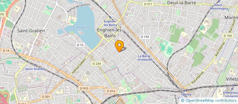 localisation de l'entreprise SCI PAUL DELINGE à ENGHIEN-LES-BAINS