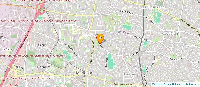 localisation de l'entreprise SCI PAUL DOUMER  MERIGNAC