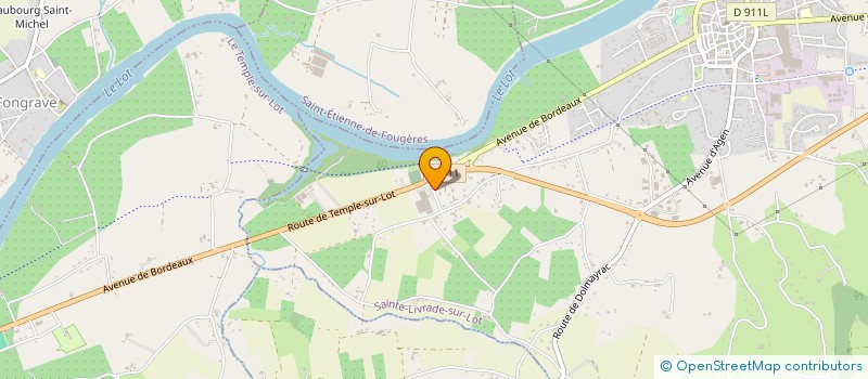 localisation de l'entreprise SCI PAUL ET JULIE  SAINTE LIVRADE SUR LOT