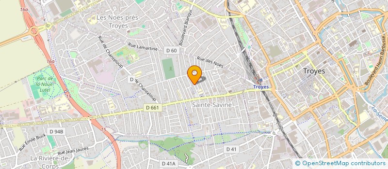 localisation de l'entreprise SCI PAUL ET LOUIS  SAINTE-SAVINE