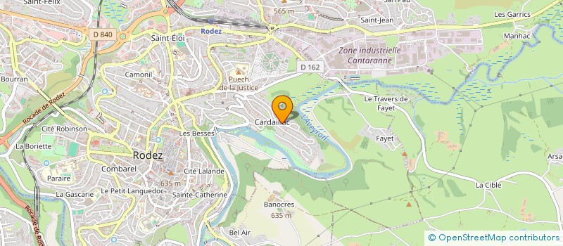 localisation de l'entreprise SCI PAUL ET LOUIS  RODEZ