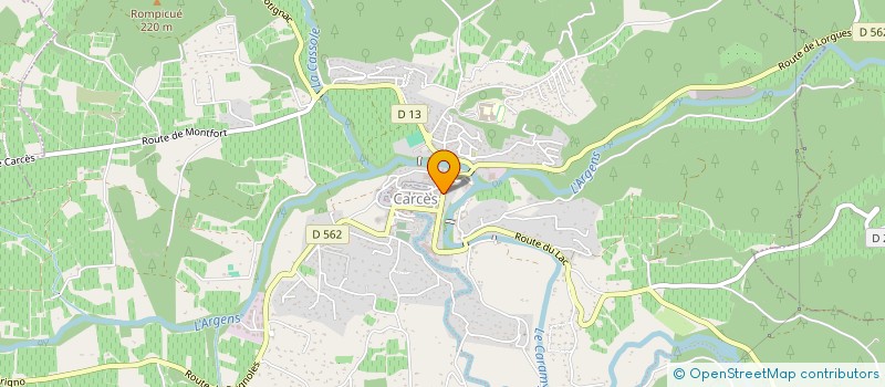 localisation de l'entreprise SCI PAUL ET MARIAN  CARCES