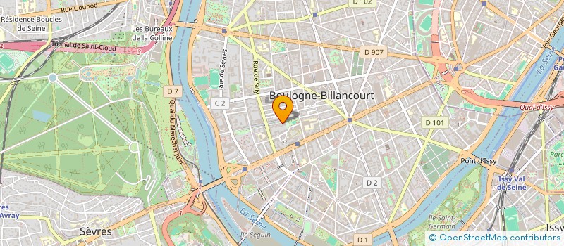 localisation de l'entreprise SCI PAUL ET ROSE à BOULOGNE-BILLANCOURT