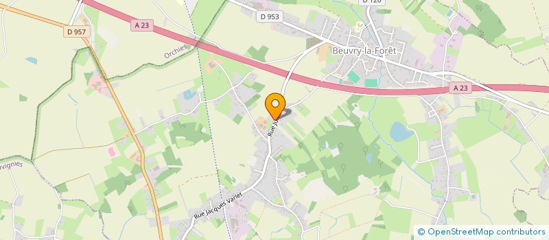 localisation de l'entreprise SCI PAUL ET VALENTINE  BEUVRY-LA-FORET