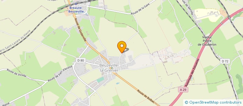 localisation de l'entreprise SCI PAUL ET VALERIE  BEUZEVILLE-LA-GRENIER