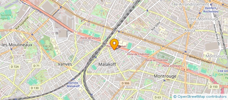 localisation de l'entreprise SCI PAUL GATIEN  MALAKOFF