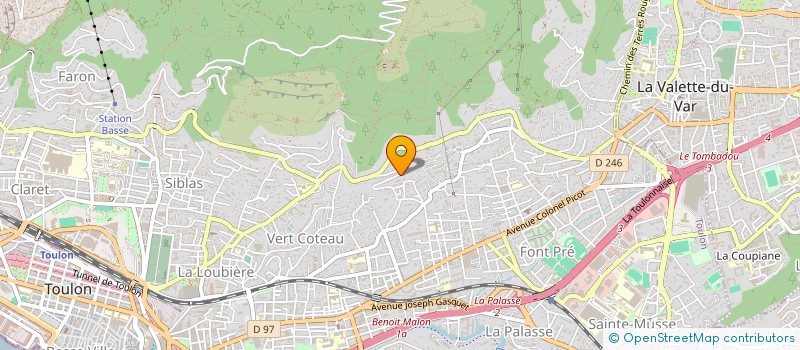 localisation de l'entreprise SCI PAUL JEAN  TOULON