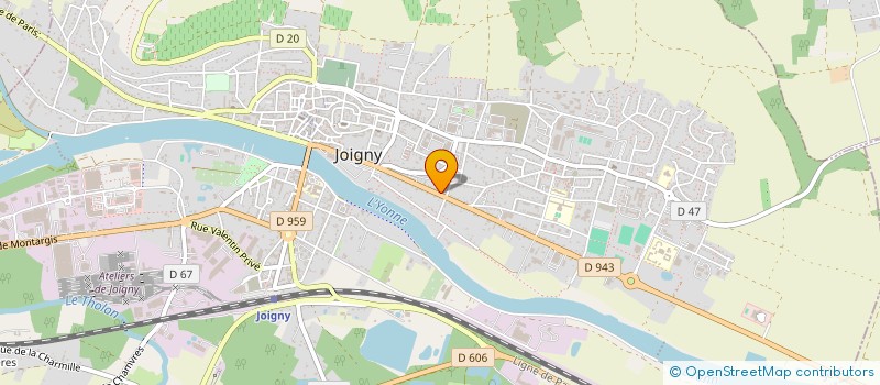localisation de l'entreprise SCI PAUL & JULIETTE à JOIGNY