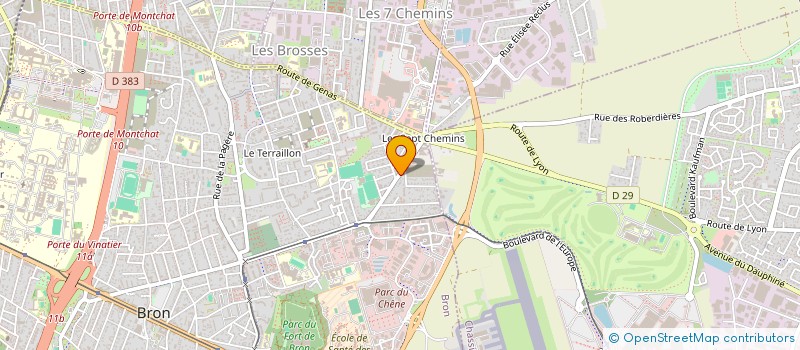 localisation de l'entreprise SCI PAUL LAFARGUE  BRON