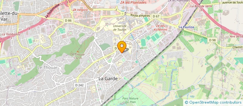 localisation de l'entreprise SCI PAUL LALI  LA GARDE