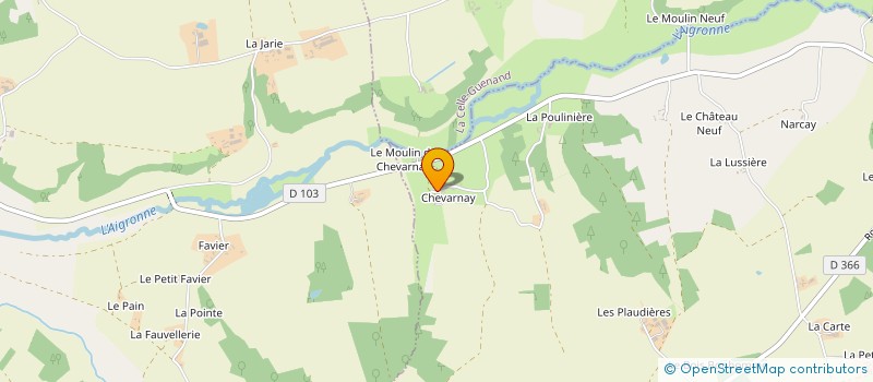 localisation de l'entreprise SCI PAUL LANGEVIN  LE PETIT-PRESSIGNY