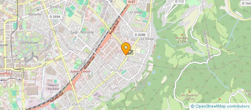 localisation de l'entreprise SCI PAUL PARIS  SAINT-MARTIN-D'HERES