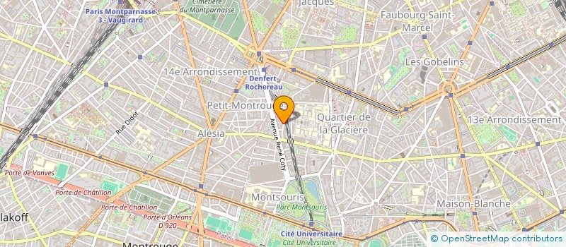 localisation de l'entreprise SCI PAUL QUENSON  PARIS 14