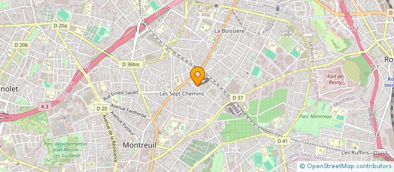localisation de l'entreprise SCI PAUL SIGNAC à MONTREUIL
