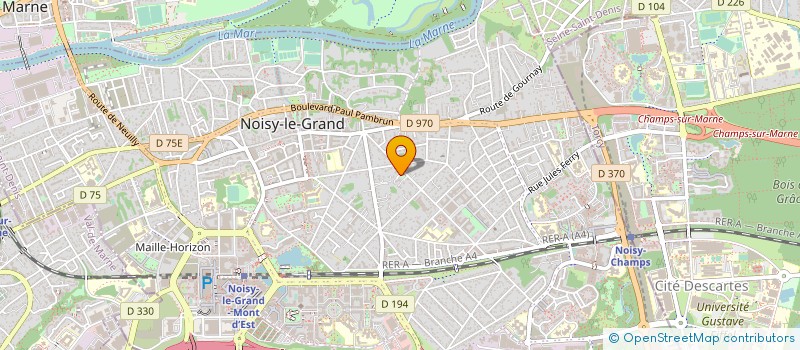 localisation de l'entreprise SCI PAUL VAILLANT à NOISY-LE-GRAND