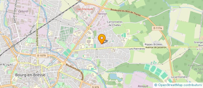 localisation de l'entreprise SCI PAUL VALERY à BOURG-EN-BRESSE