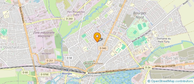 localisation de l'entreprise SCI PAUL VERLAINE  BOURGES