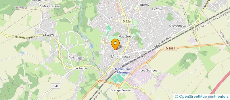 localisation de l'entreprise SCI PAULALYMEX  MEXIMIEUX