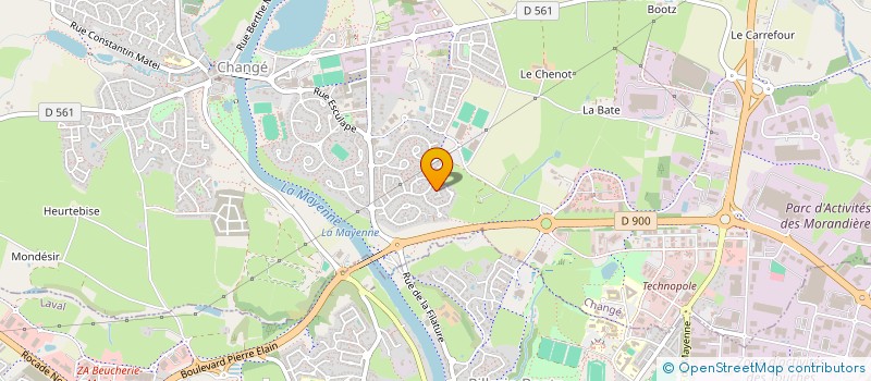 localisation de l'entreprise SCI PAULAMANDINE  CHANGE