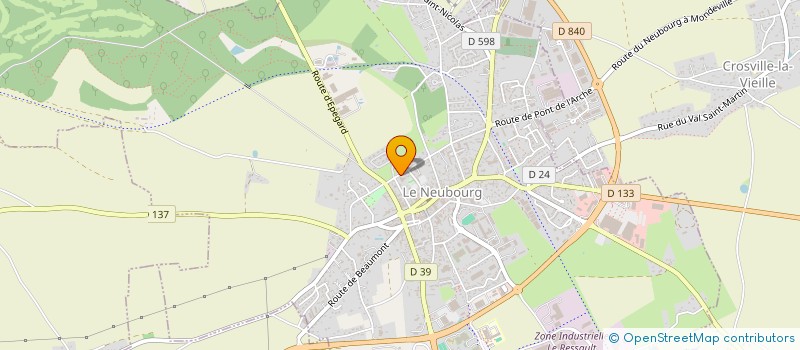 localisation de l'entreprise SCI PAULANA  LE NEUBOURG