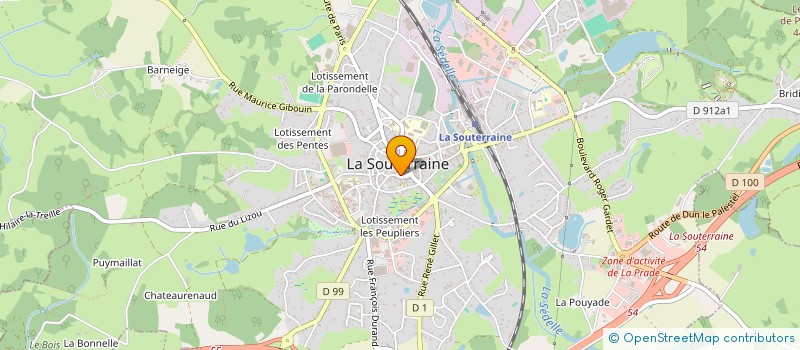 localisation de l'entreprise SCI PAULANA  LA SOUTERRAINE