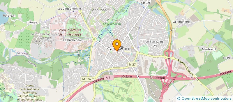 localisation de l'entreprise SCI PAULANNE  CARQUEFOU