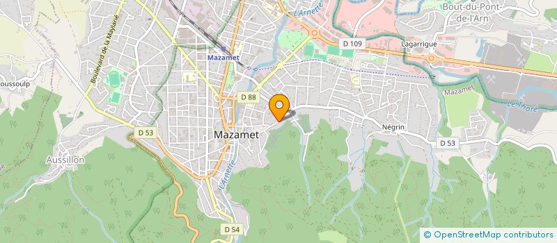 localisation de l'entreprise SCI PAULANNE  MAZAMET