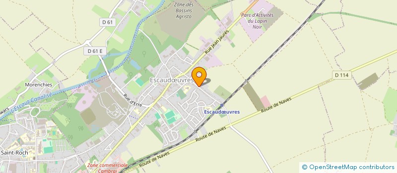 localisation de l'entreprise SCI PAULANTAV  ESCAUDUVRES