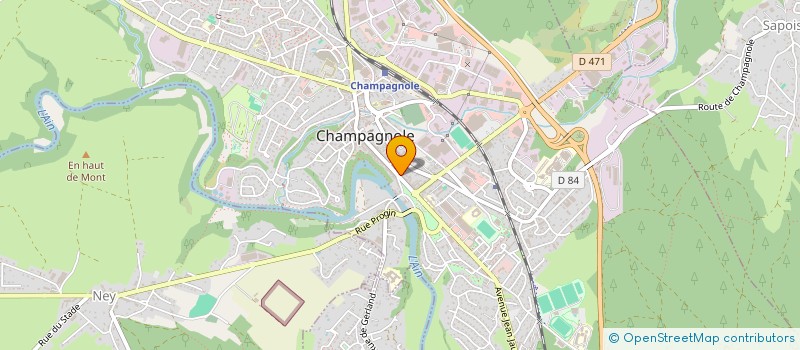 localisation de l'entreprise SCI PAULARC  CHAMPAGNOLE