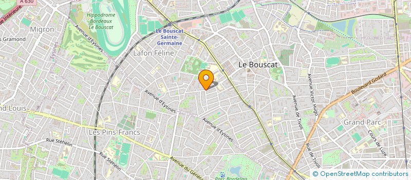 localisation de l'entreprise SCI PAULAS  LE BOUSCAT