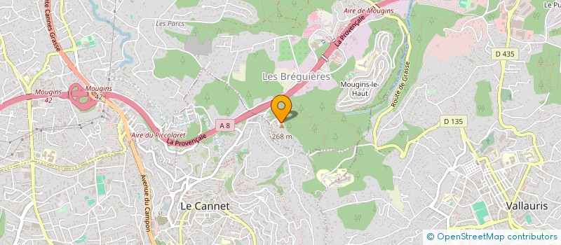 localisation de l'entreprise SCI PAULAURY à MOUGINS