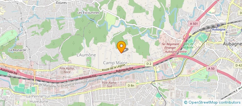 localisation de l'entreprise SCI PAULAX  LA CIOTAT