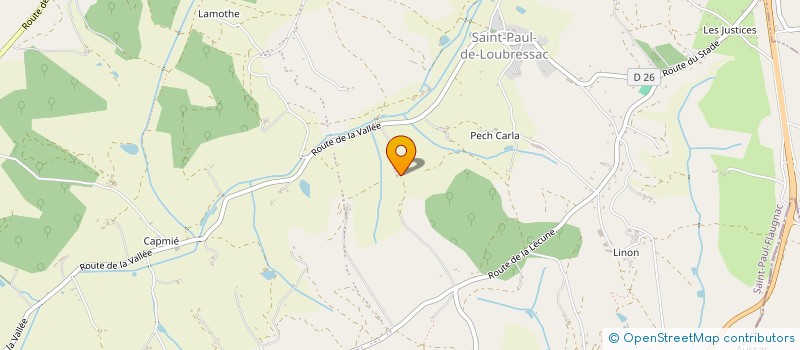 localisation de l'entreprise SCI PAULE  SAINT-PAUL-FLAUGNAC
