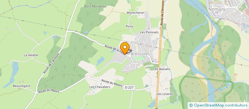 localisation de l'entreprise SCI PAULEA à BRESSOLLES