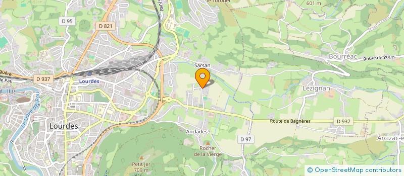 localisation de l'entreprise SCI PAULEM  LOURDES