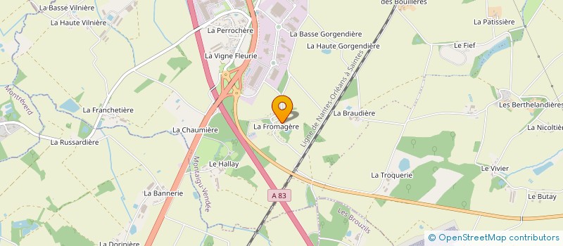 localisation de l'entreprise SCI PAULEMY à MONTAIGU-VENDEE