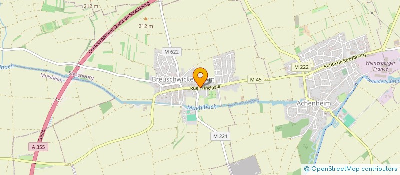 localisation de l'entreprise SCI PAULEN  BREUSCHWICKERSHEIM