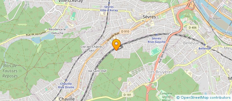localisation de l'entreprise SCI PAULETTE à SEVRES