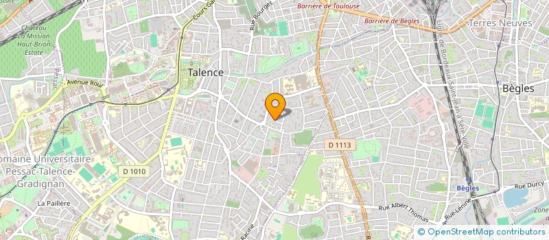 localisation de l'entreprise SCI PAULETTE  TALENCE