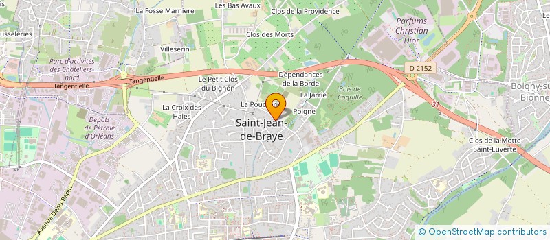localisation de l'entreprise SCI PAULETTE MARYLYNE DENIS à SAINT-JEAN-DE-BRAYE