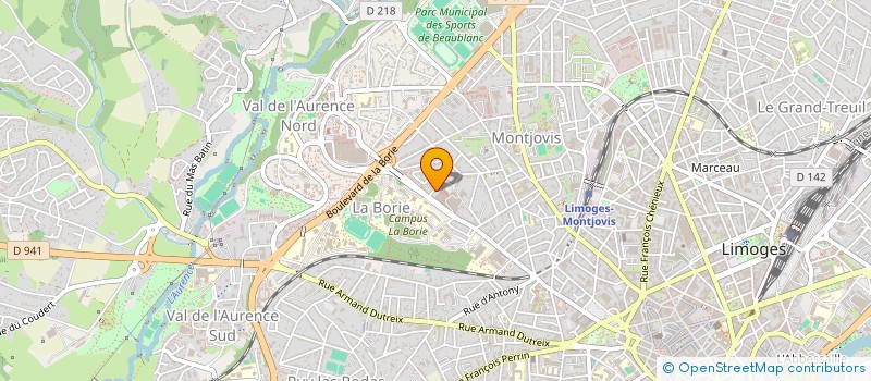 localisation de l'entreprise SCI PAULGAR à LIMOGES