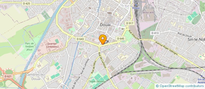 localisation de l'entreprise SCI PAULIANDRE à DOUAI