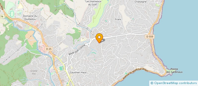 localisation de l'entreprise SCI PAULIDO à SAINTE MAXIME
