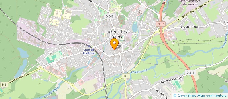 localisation de l'entreprise SCI PAULIMMO à LUXEUIL-LES-BAINS