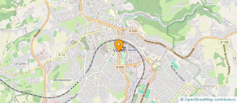 localisation de l'entreprise SCI PAULIN VIAL  VOIRON