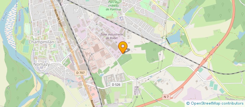 localisation de l'entreprise SCI PAULINE  YZEURE