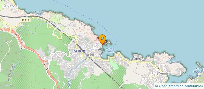 localisation de l'entreprise SCI PAULINE  COLLIOURE