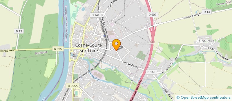 localisation de l'entreprise SCI PAULINE à COSNE-COURS-SUR-LOIRE