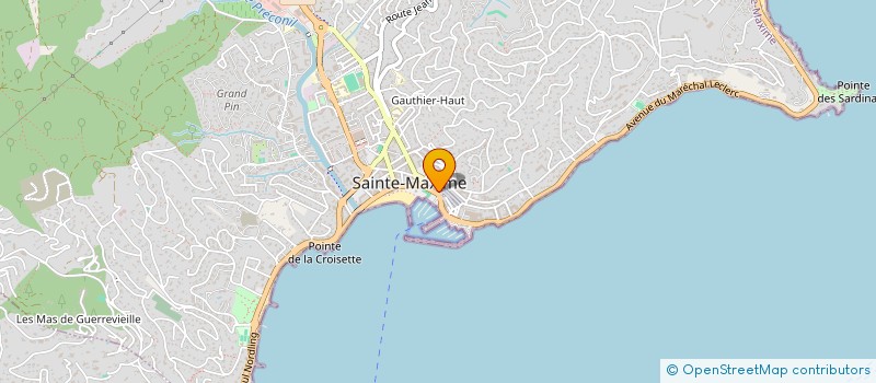 localisation de l'entreprise SCI PAULINE à SAINTE-MAXIME