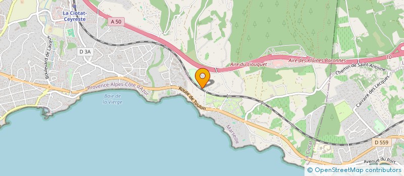 localisation de l'entreprise SCI PAULINE  LA CIOTAT